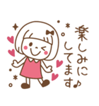 敬語♡おかっぱちゃん（個別スタンプ：28）