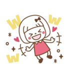 敬語♡おかっぱちゃん（個別スタンプ：33）