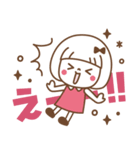 敬語♡おかっぱちゃん（個別スタンプ：34）