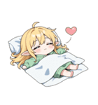 まったりエルフの女の子スタンプ（個別スタンプ：21）