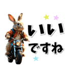 ツーリング♡バイク好き うさぎ (春夏)（個別スタンプ：8）