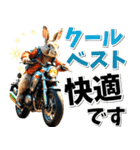 ツーリング♡バイク好き うさぎ (春夏)（個別スタンプ：26）
