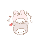 動く♡スキが伝わるふわうさスタンプ（個別スタンプ：5）