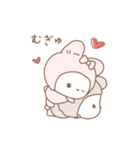 動く♡スキが伝わるふわうさスタンプ（個別スタンプ：6）