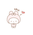 動く♡スキが伝わるふわうさスタンプ（個別スタンプ：18）