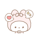 動く♡スキが伝わるふわうさスタンプ（個別スタンプ：19）