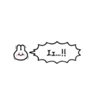 省スペース☆うさぎの吹き出しスタンプ（個別スタンプ：22）