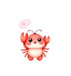 かわいいザリガニ感情スタンプ（個別スタンプ：1）