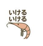 考えの甘い甘エビ（個別スタンプ：4）