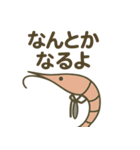 考えの甘い甘エビ（個別スタンプ：32）