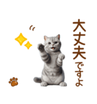 敬語のアメショスタンプ（個別スタンプ：18）