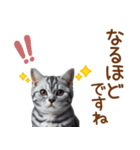 敬語のアメショスタンプ（個別スタンプ：22）