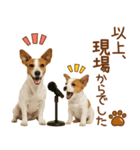 敬語で伝える♡ジャックラッセル親子（個別スタンプ：9）