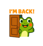 元気なカエルのポジティブスタンプ！（個別スタンプ：19）