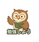 ふくろう先生の応援スタンプ（個別スタンプ：1）