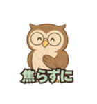 ふくろう先生の応援スタンプ（個別スタンプ：15）
