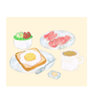 今日何食べよ？#02～朝食編～（個別スタンプ：1）