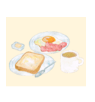 今日何食べよ？#02～朝食編～（個別スタンプ：4）