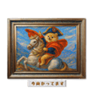 ポメラニアンの印象派風名画で日常会話（個別スタンプ：19）