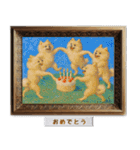 ポメラニアンの印象派風名画で日常会話（個別スタンプ：22）