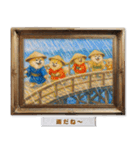 ポメラニアンの印象派風名画で日常会話（個別スタンプ：40）