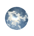 空と雲と天気の綺麗なスタンプ 虹色⭐︎（個別スタンプ：17）