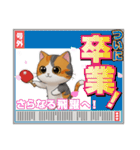 可愛い猫の卓球エンジョイ（個別スタンプ：12）