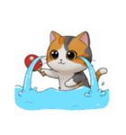 可愛い猫の卓球エンジョイ（個別スタンプ：18）