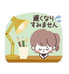 モノトーンPonyちゃん・Work（個別スタンプ：28）