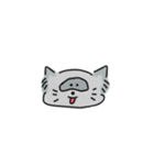 たぬき(ぽん)とねこ(にゃ)で、ぽんにゃです（個別スタンプ：1）