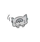 たぬき(ぽん)とねこ(にゃ)で、ぽんにゃです（個別スタンプ：3）