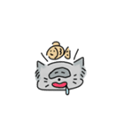 たぬき(ぽん)とねこ(にゃ)で、ぽんにゃです（個別スタンプ：4）