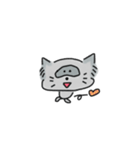 たぬき(ぽん)とねこ(にゃ)で、ぽんにゃです（個別スタンプ：5）