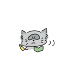 たぬき(ぽん)とねこ(にゃ)で、ぽんにゃです（個別スタンプ：8）