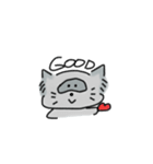 たぬき(ぽん)とねこ(にゃ)で、ぽんにゃです（個別スタンプ：15）
