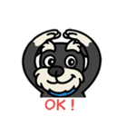 ミニシュナくん（ミニチュアシュナウザー）（個別スタンプ：1）