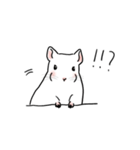 チンチラの可愛い1日（ホワイト）（個別スタンプ：7）