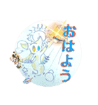 彫刻とオバケスタンプ（個別スタンプ：1）