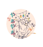 彫刻とオバケスタンプ（個別スタンプ：3）
