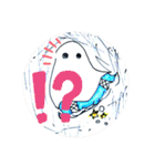 彫刻とオバケスタンプ（個別スタンプ：7）