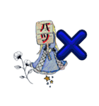 彫刻とオバケスタンプ（個別スタンプ：16）
