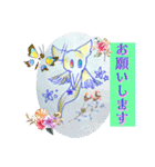 彫刻とオバケスタンプ（個別スタンプ：18）