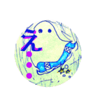 彫刻とオバケスタンプ（個別スタンプ：28）