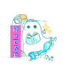 彫刻とオバケスタンプ（個別スタンプ：31）