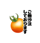 シンプルなトマトのデザインの敬語スタンプ（個別スタンプ：2）