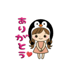 ペンギン娘のデカ文字日常＆推し活スタンプ（個別スタンプ：13）