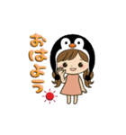 ペンギン娘のデカ文字日常＆推し活スタンプ（個別スタンプ：27）