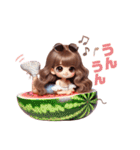 ♡ゆるふわギャルの夏♡（個別スタンプ：3）