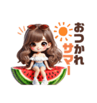 ♡ゆるふわギャルの夏♡（個別スタンプ：20）