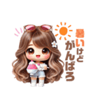 ♡ゆるふわギャルの夏♡（個別スタンプ：24）
